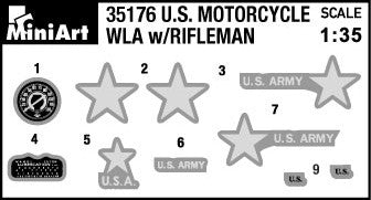 1/35 Miniart US Motorcycle WLA w/Rifleman