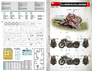 1/35 Miniart US Motorcycle WLA w/Rifleman