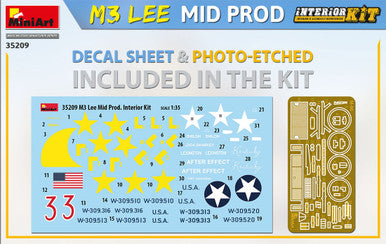 1/35 Miniart M3 Lee Mid Production Tank w/Full Interior