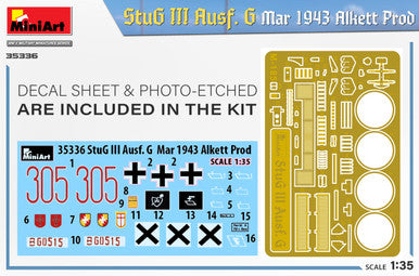 1/35 Miniart StuG III Ausf G Alkett Production Tank Mar 1943