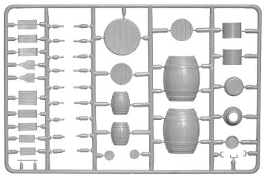 1/35 Miniart Wooden Barrels & Village Accessories