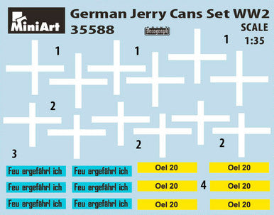 1/35 Miniart WWII German Jerry Cans Set (24)