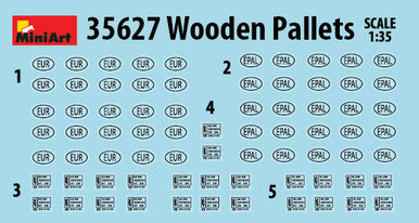 1/35 Miniart Wooden Type Pallets (12)