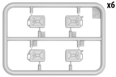 1/35 Miniart Plastic Barrels & Cans (12 each)