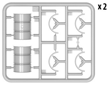 1/35 Miniart German Tankers Refueling (2) w/Drums (2) & Cans (4)