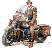 1/35 Miniart US Military Policeman w/Motorcycle