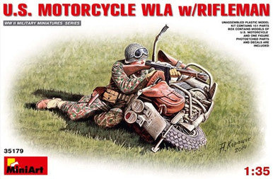 1/35 Miniart US Motorcycle WLA w/Rifleman