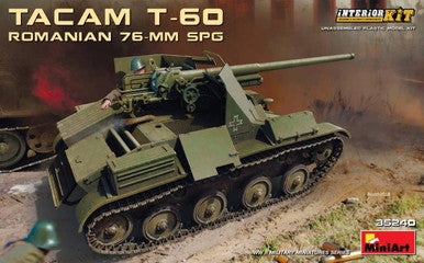 1/35 Miniart WWII Romanian Tacam T60 76mm SPG Tank w/Full Interior