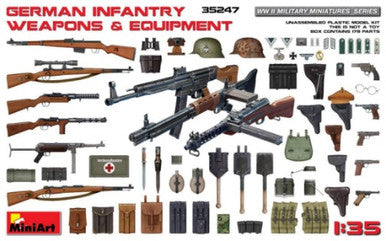 1/35 Miniart WWII German Infantry Weapons & Equipment