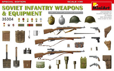 1/35 Miniart WWII Soviet Infantry Weapons & Equipment (Special Edition)