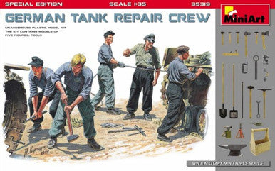 1/35 Miniart German Tank Repair Crew (5) w/Tools (Special Edition)