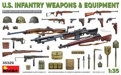 1/35 Miniart WWII US Infantry Weapons & Equipment