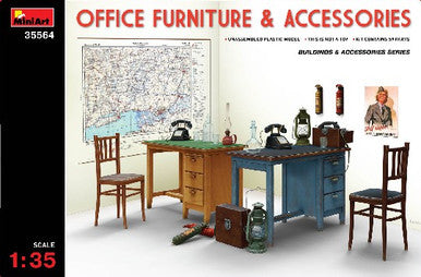 1/35 Miniart Office Furniture & Accessories