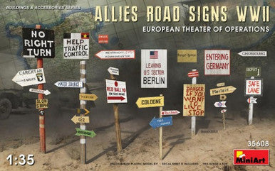 1/35 Miniart WWII Allies Road Signs European Theater of Operations