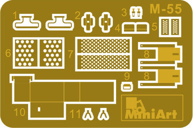 1/35 Miniart US Machine Gun Set (6 different guns, stands, ammo boxes)