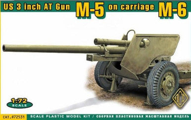 1/72 Ace Models US 3 inch AT Gun M5 on carriage M6 (late)