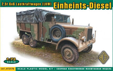 1/72 ACE Models Einheits-Diesel Pritschenwagen (2.5t 6x6 LKW)