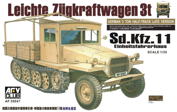 SdKfz 11 3-Ton Halftrack Late Type w/Wood Cab