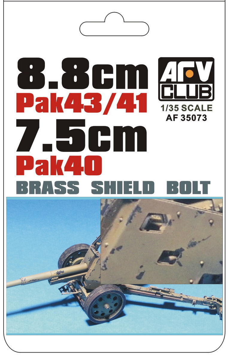 8.8cm PaK 43/41 & 7.5cm PaK 40 Shield Bolts (Brass)