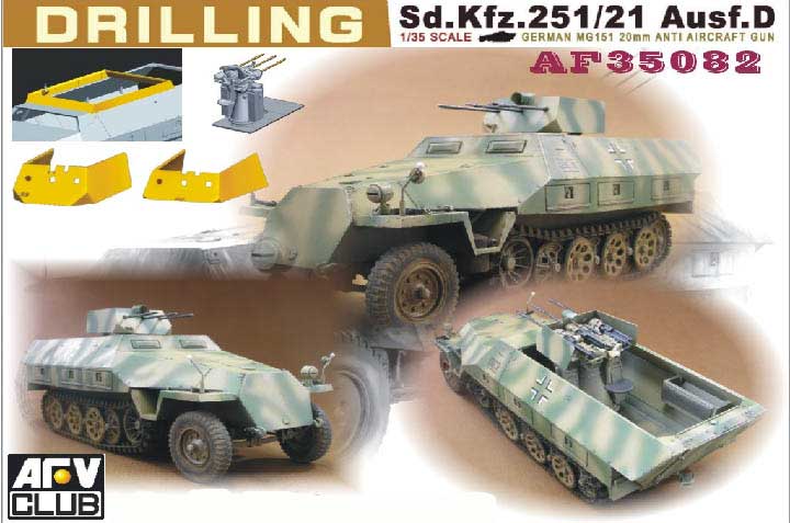 SdKfz 251/21 Ausf D Halftrack w/MG151 20mm Anti-Aircraft Gun