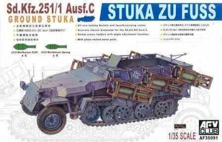 German SdKfz 251/1 Ausf C Stuka Zu Fuss Heavy Rocket Carrier