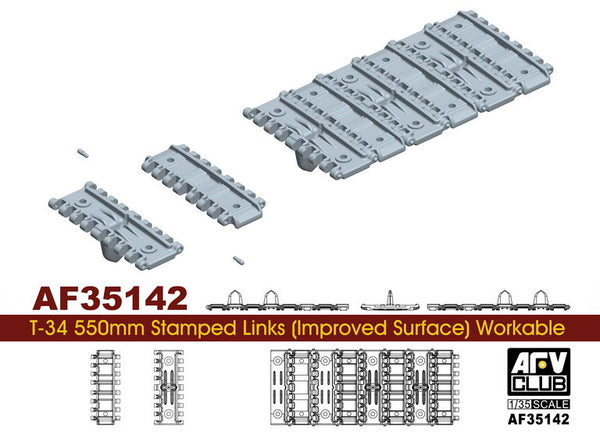 T34 550mm Workable Stamped Track Links