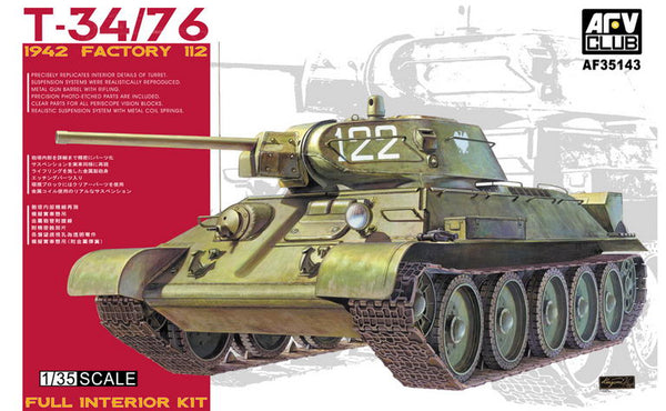 T34/76 Mod 1942 No.112 Full Interior Tank