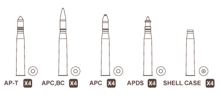 6-Pdr 57mm Ammo (Brass)