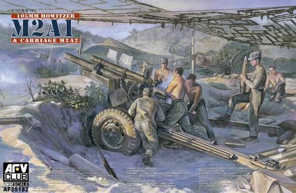 WWII Late 105mm Howitzer M2A1 & M2A2 Carriage