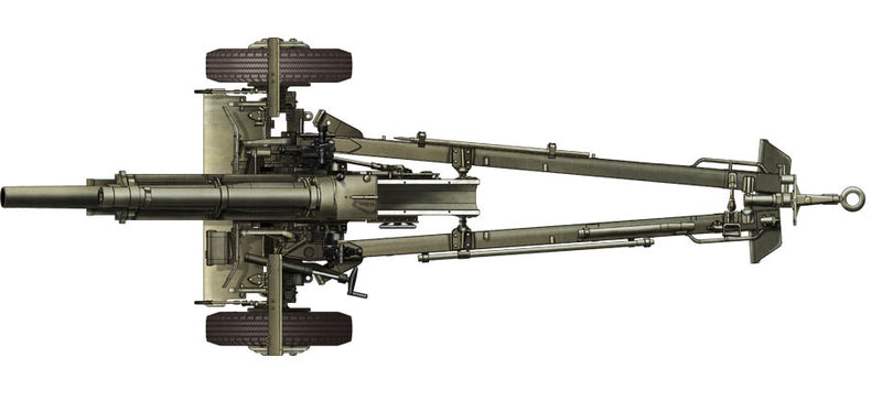 WWII Late 105mm Howitzer M2A1 & M2A2 Carriage