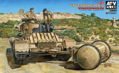 British Mk III Valentine Tank w/Rotatrailer