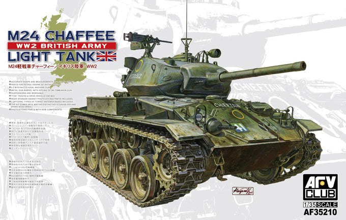 WWII M24 Chaffee British Army Tank