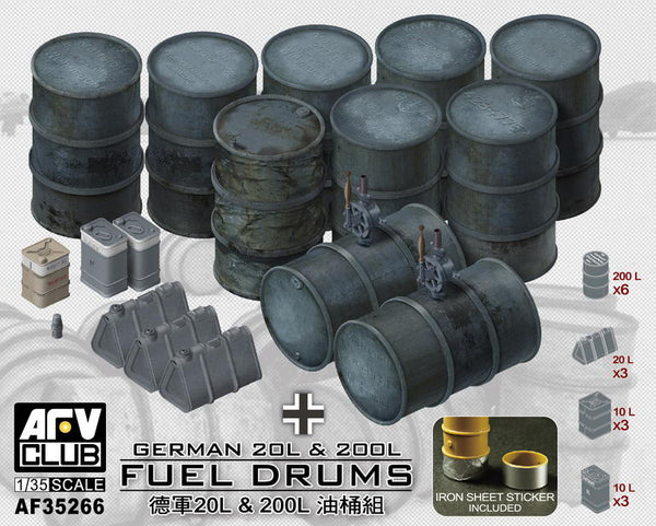 German 20L & 200I Fuel Drums