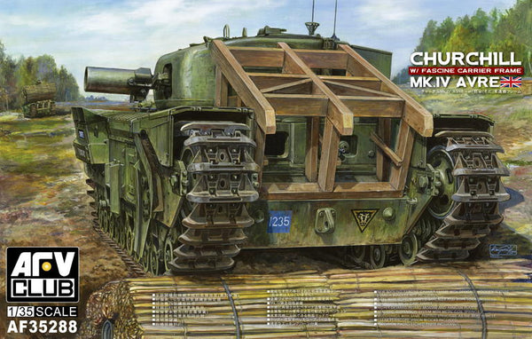 Churchill Mk IV AVRE (Armored Vehicle, Royal Engineers) Tank w/Fascine Carrier Frame