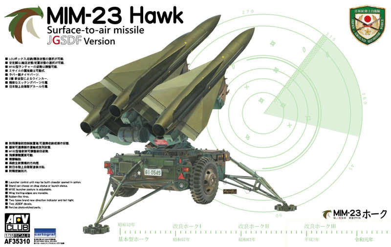 MIM23 Hawk JGSDF Version Surface-to-Air Missile