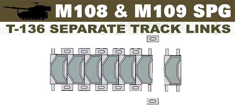 US M108/M109 SPG T136 Separate Track Links