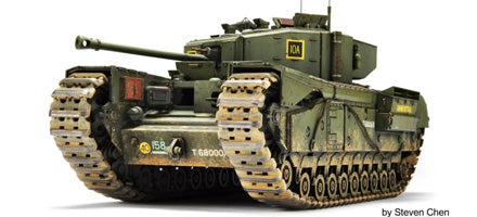 British Churchill Mk III Infantry Tank w/Ordnance QF 75mm Mk V Gun