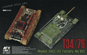 T34/76 Mod 1942/43 No.183 Tank w/Clear Turret