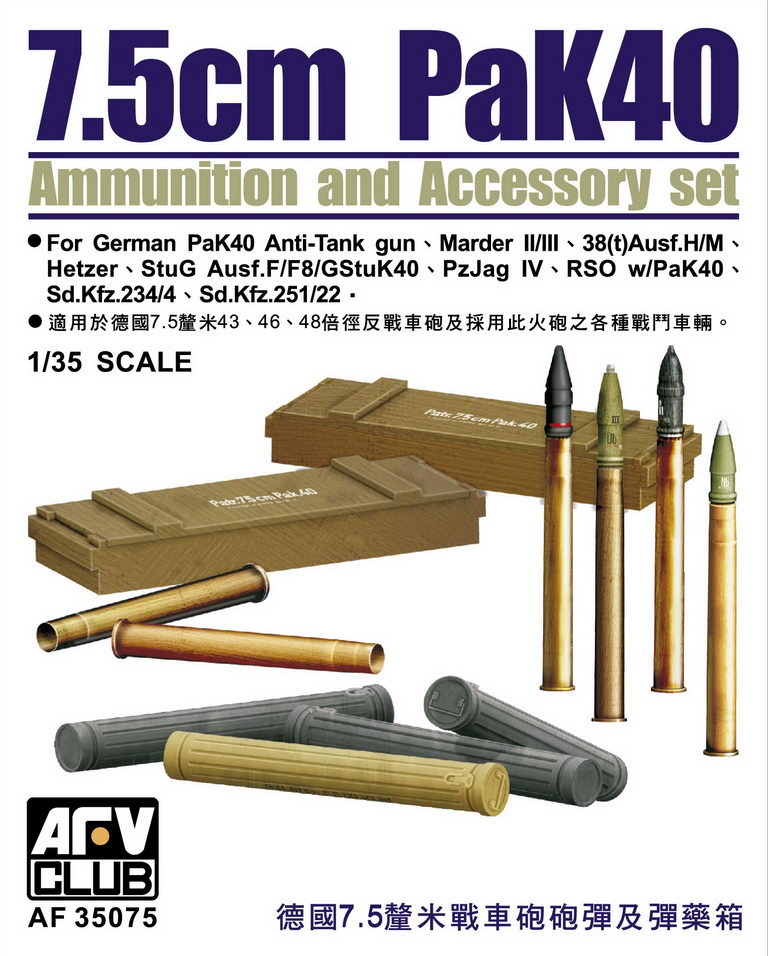 Pak 40 7.5cm Ammo & Accessory Set