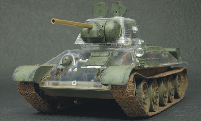 T34/76 Mod 1942/43 No.183 Tank w/Clear Turret and Body