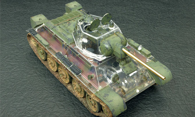 T34/76 Mod 1942/43 No.183 Tank w/Clear Turret and Body