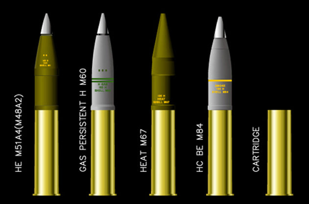 US 105mm Howitzer Brass Ammo 1