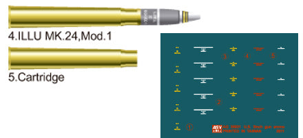 US 105mm HOWITZER AMMO SET