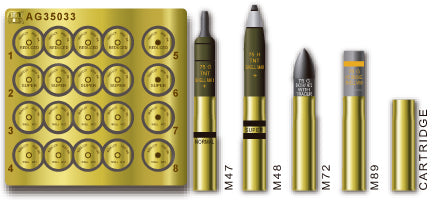 US 75mm Howitzer Brass Ammo 1: