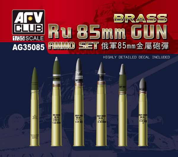 Russian 85mm Brass Gun Ammo 1:35