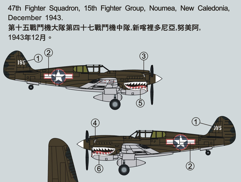 USAAF P40-M Army Air 1:144