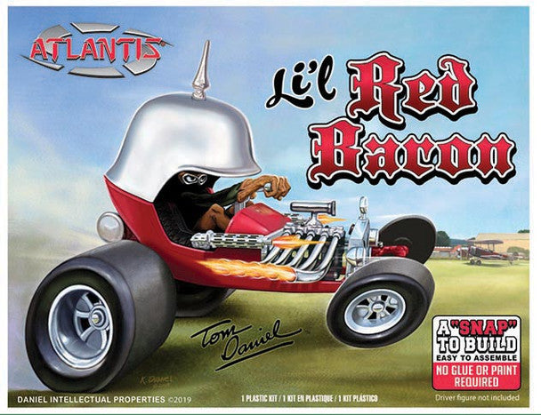 Atlantis Models Tom Daniel's Lil Red Baron Car (Snap) (formerly Monogram)