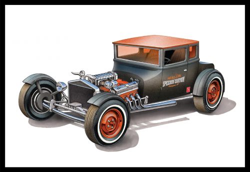 1925 Ford Model T Chopped Coupe Customizing Car (2 Kits)