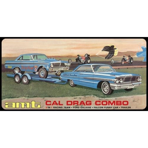 Cal Drag Combo: 1964 Ford Galaxie, Falcon Funny Car & Trailer (3 Kits)