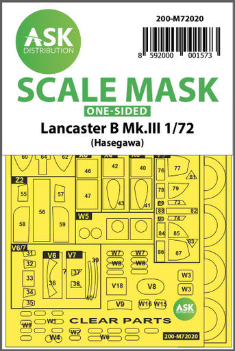 1/72 Art Scale Lancaster B Mk.III one-sided for Hasegawa